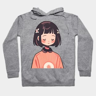 Shy Anime Girl Hoodie